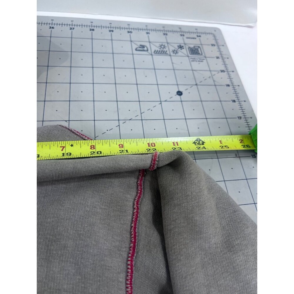 Vintage IM Sports Beige Hoodie Red Waffle Lining Men's L Chore Jacket Barn Find - Picture 10 of 12